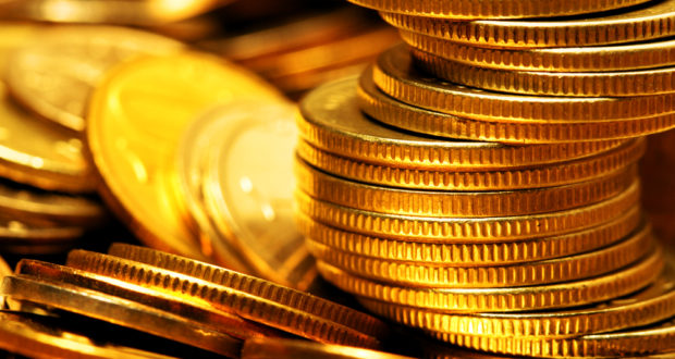 Heap of gold coins